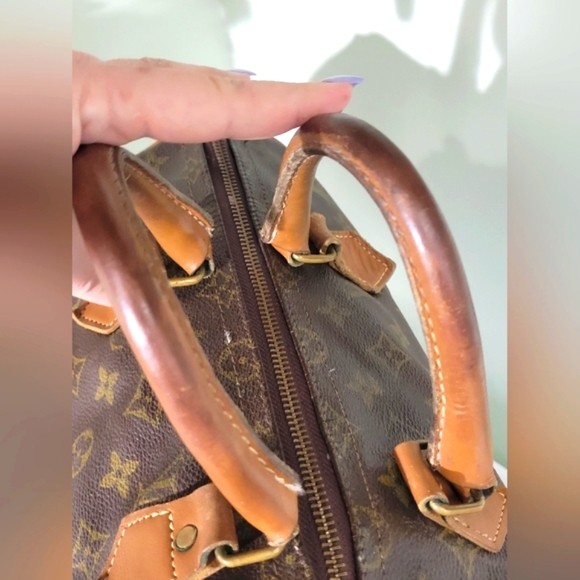 Sale 👀 Louis Vuitton Monogram Speedy 30 BOSTON Bag Vtg Paris W Free Organizer - Picture 8 of 16